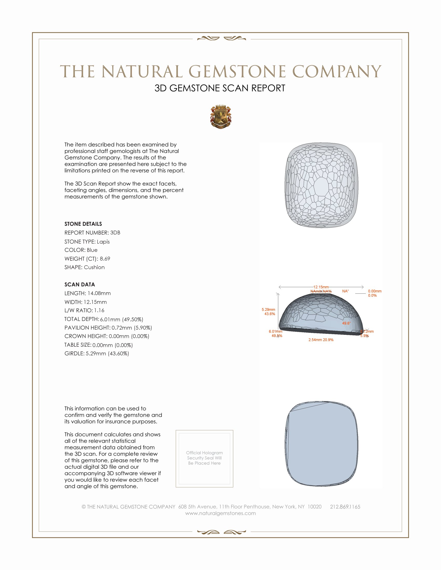 16.78 Ct.Tw. Cabochon Lapis Pair from Afghanistan