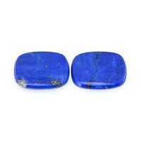 6.74 Ct.Tw.Total Carat Weight Lapis Pair from Afghanistan Video