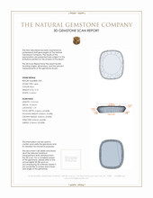 6.74 Ct.Tw.Total Carat Weight Lapis Pair from Afghanistan 3 D Scan Report