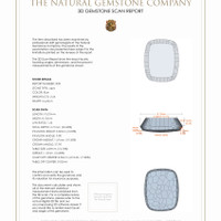 4.54 Ct.Tw.Total Carat Weight Lapis Pair from Afghanistan 3 D Scan Report