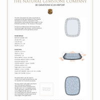 4.72 Ct.Tw.Total Carat Weight Lapis Pair from Afghanistan 3 D Scan Report