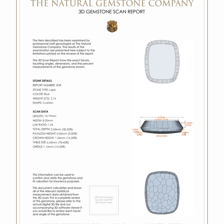 4.40 Ct.Tw. Lapis Pair from Afghanistan