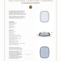 4.40 Ct.Tw.Total Carat Weight Lapis Pair from Afghanistan 3 D Scan Report