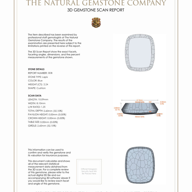 4.40 Ct.Tw. Lapis Pair from Afghanistan