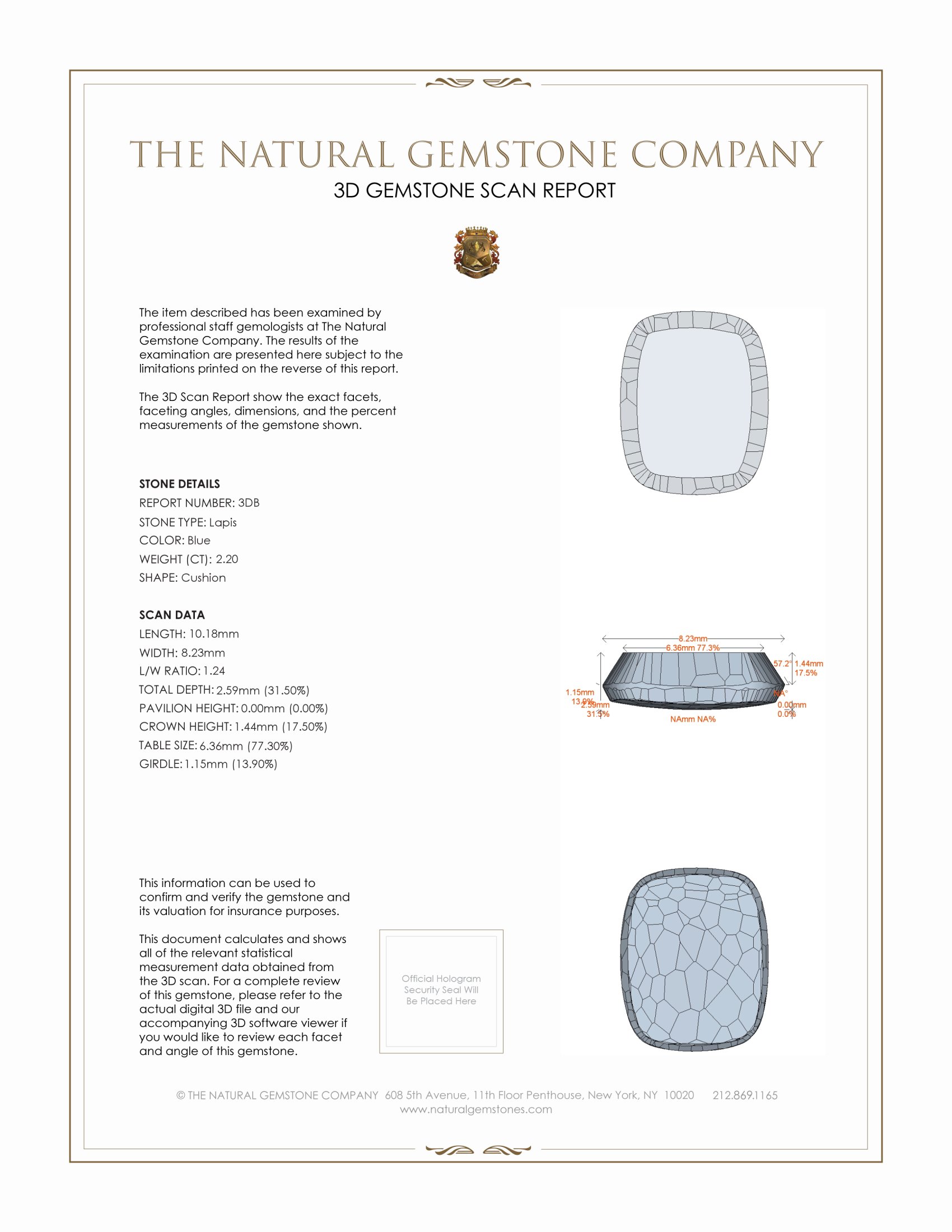 4.51 Ct.Tw. Lapis Pair from Afghanistan