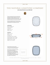 4.50 Ct.Tw.Total Carat Weight Lapis Pair from Afghanistan 3 D Scan Report