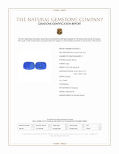 4.62 Ct.Tw.Total Carat Weight Lapis Pair from Afghanistan Scan Report