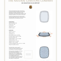 4.62 Ct.Tw.Total Carat Weight Lapis Pair from Afghanistan 3 D Scan Report
