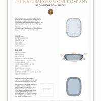 4.28 Ct.Tw.Total Carat Weight Lapis Pair from Afghanistan 3 D Scan Report