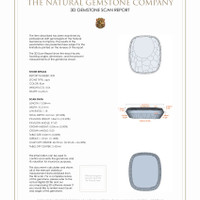 7.12 Ct.Tw.Total Carat Weight Lapis Pair from Afghanistan 3 D Scan Report