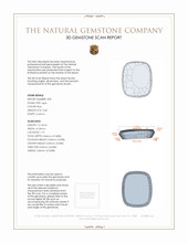 6.96 Ct.Tw.Total Carat Weight Lapis Pair from Afghanistan 3 D Scan Report