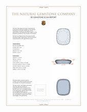 6.96 Ct.Tw.Total Carat Weight Lapis Pair from Afghanistan 3 D Scan Report