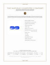 7.36 Ct.Tw.Total Carat Weight Lapis Pair from Afghanistan Scan Report