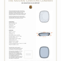 7.36 Ct.Tw.Total Carat Weight Lapis Pair from Afghanistan 3 D Scan Report