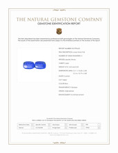 6.93 Ct.Tw.Total Carat Weight Lapis Pair from Afghanistan Scan Report