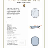 7.15 Ct.Tw.Total Carat Weight Lapis Pair from Afghanistan 3 D Scan Report