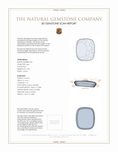 6.95 Ct.Tw.Total Carat Weight Lapis Pair from Afghanistan 3 D Scan Report