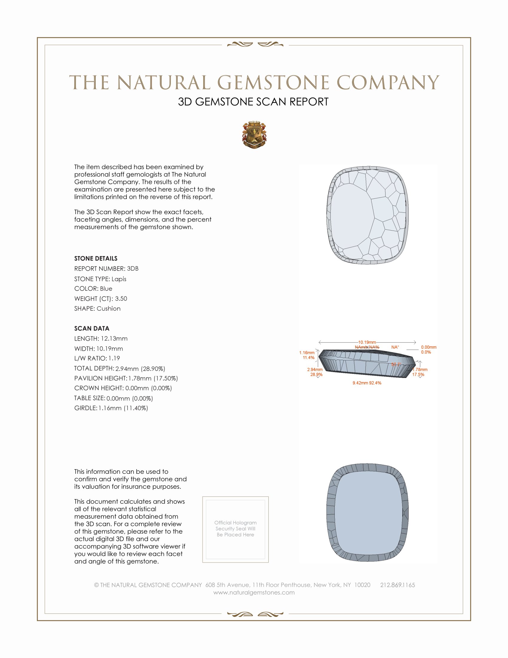 6.95 Ct.Tw. Lapis Pair from Afghanistan