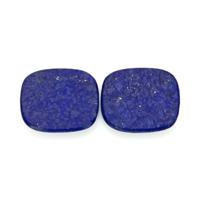 9.45 Ct.Tw.Total Carat Weight Lapis Pair from Afghanistan Video