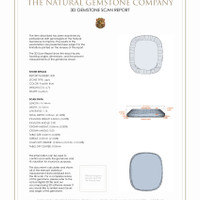 9.45 Ct.Tw.Total Carat Weight Lapis Pair from Afghanistan 3 D Scan Report