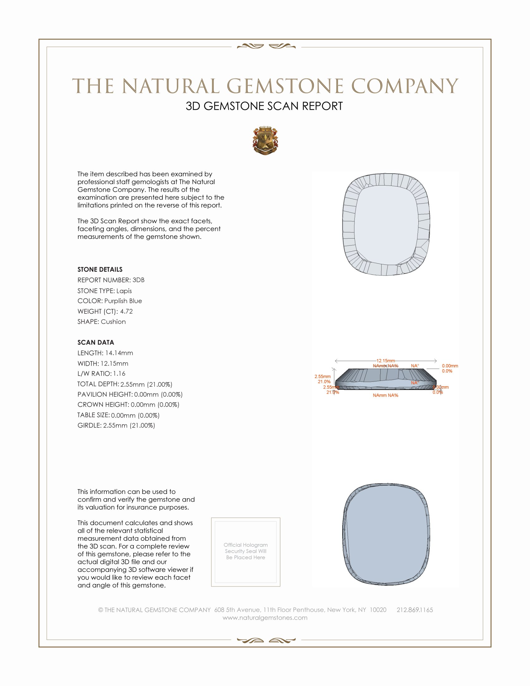 9.45 Ct.Tw. Lapis Pair from Afghanistan