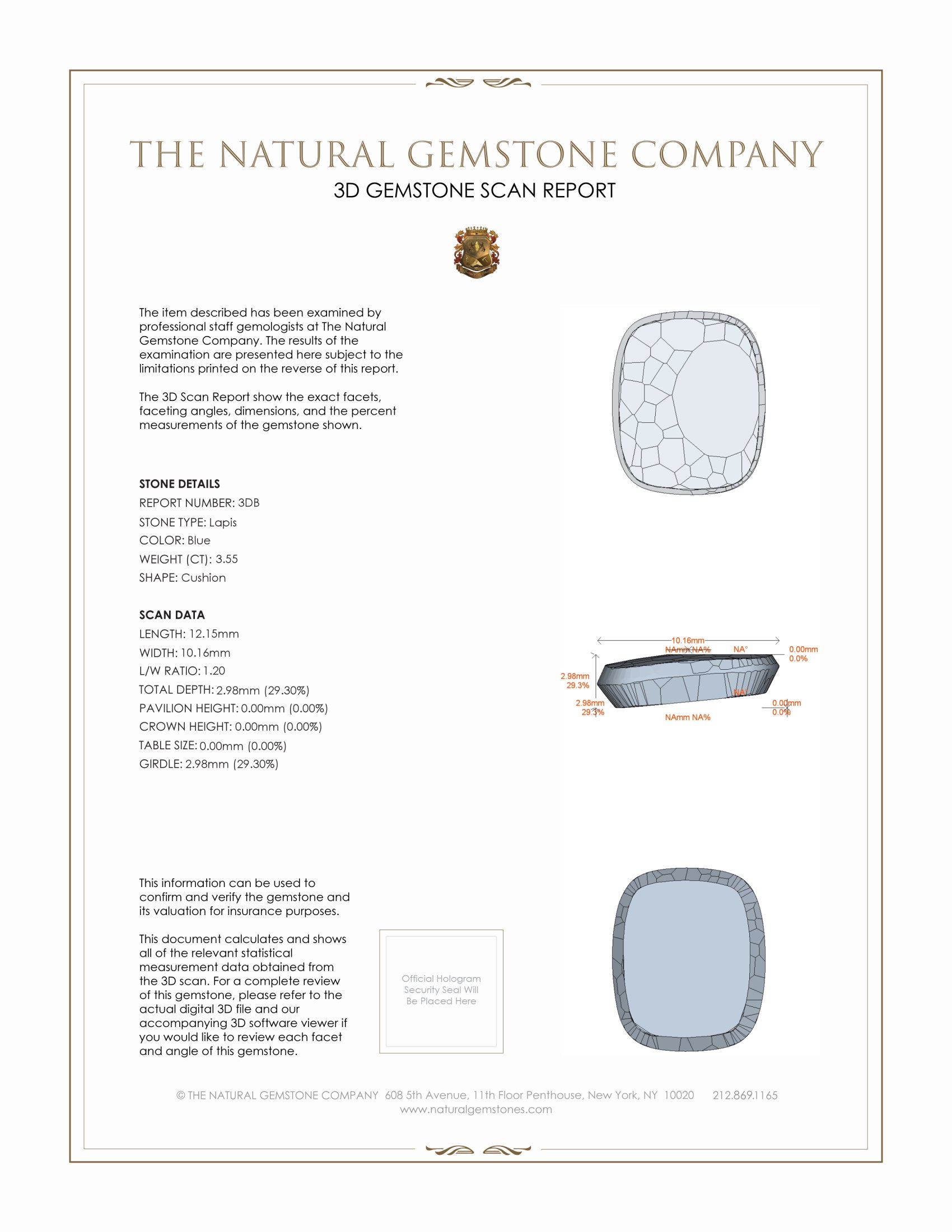 7.07 Ct.Tw. Lapis Pair from Afghanistan