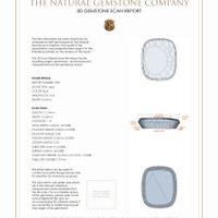 7.11 Ct.Tw.Total Carat Weight Lapis Pair from Afghanistan 3 D Scan Report