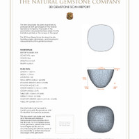 16.06 Ct.Tw.Total Carat Weight Cabochon Lapis Pair from Afghanistan 3 D Scan Report