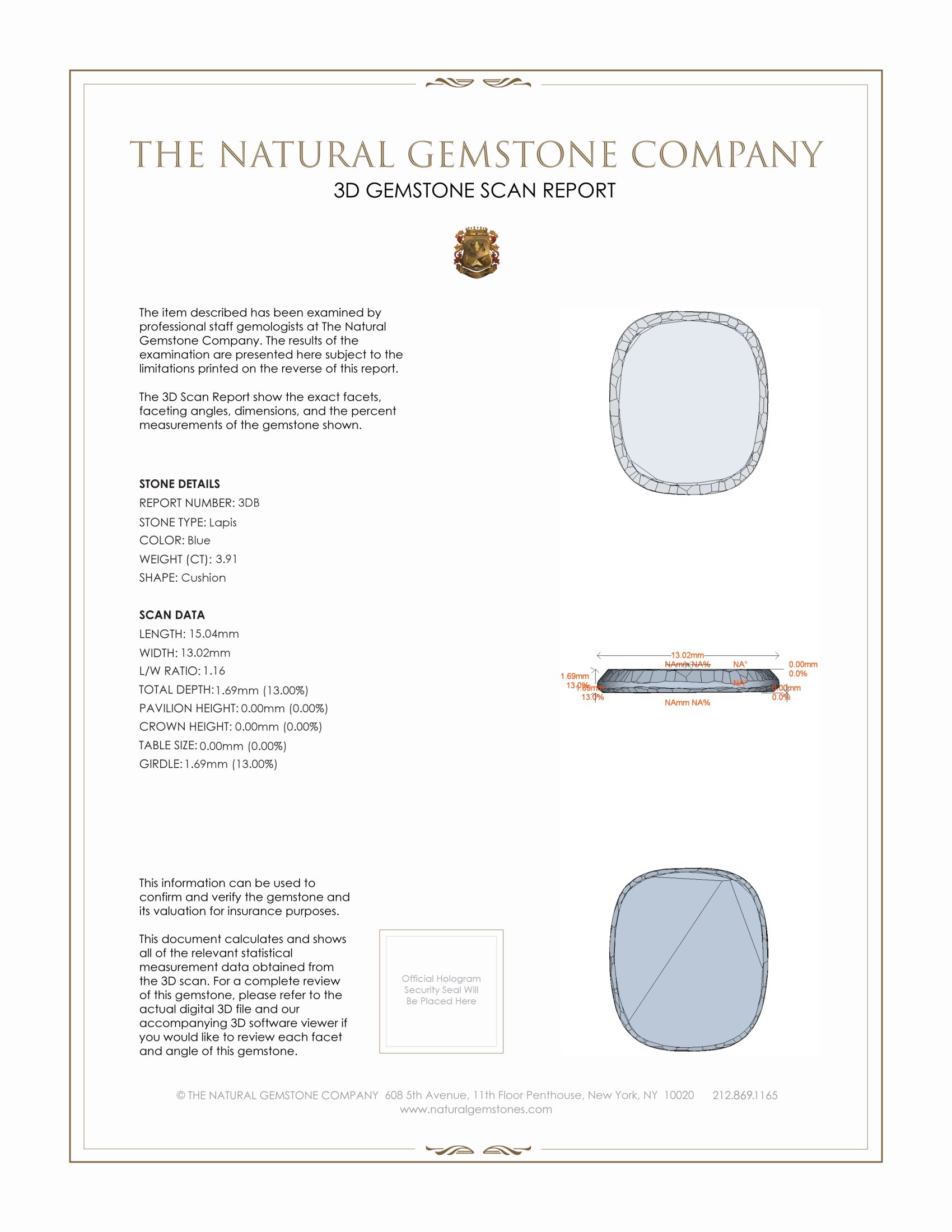 7.53 Ct.Tw. Lapis Pair from Afghanistan