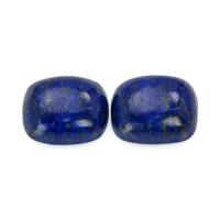7.80 Ct.Tw.Total Carat Weight Cabochon Lapis Pair from Afghanistan Video