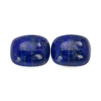 7.75 Ct.Tw.Total Carat Weight Cabochon Lapis Pair from Afghanistan Video