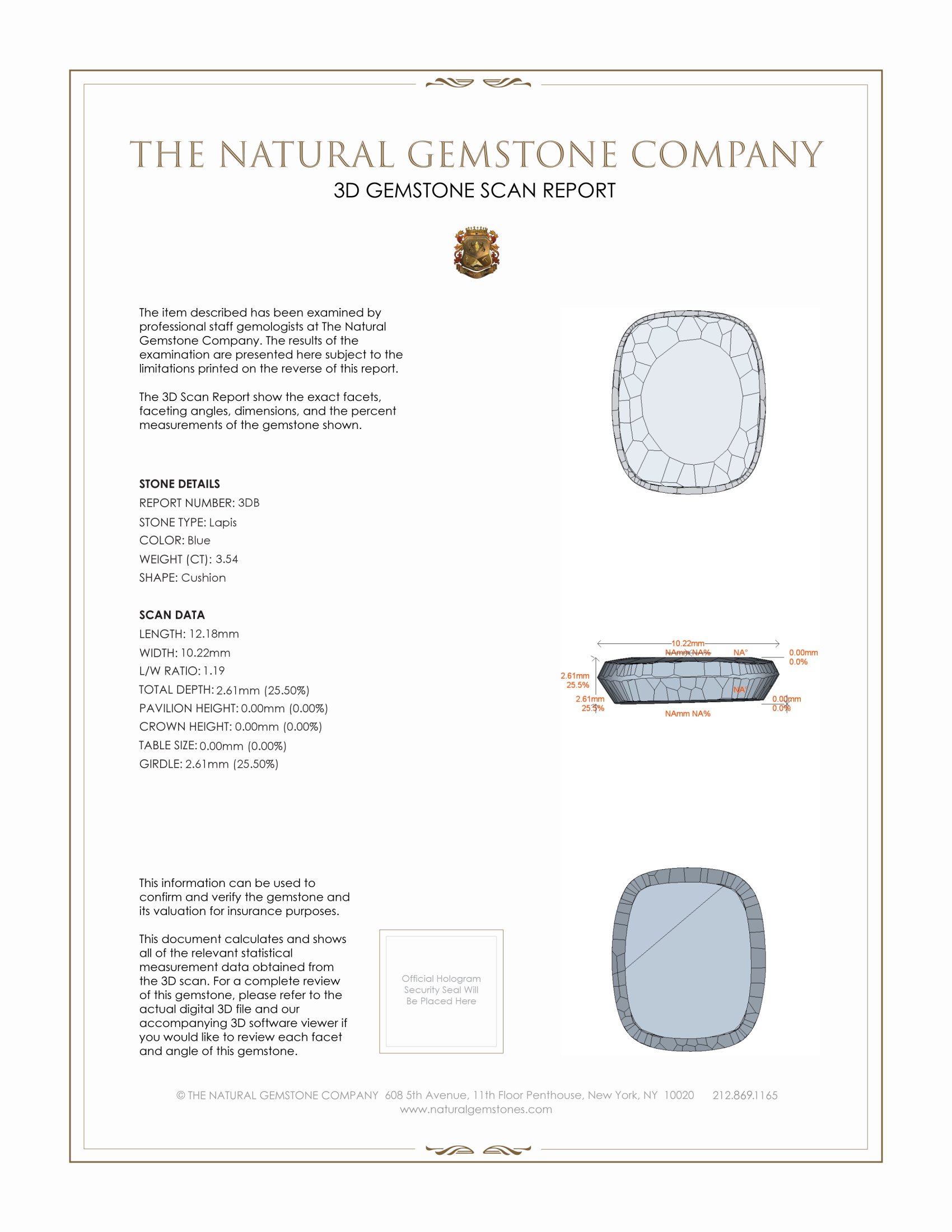 7.14 Ct.Tw. Lapis Pair from Afghanistan