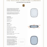 7.14 Ct.Tw.Total Carat Weight Lapis Pair from Afghanistan 3 D Scan Report
