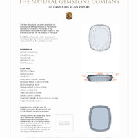 7.11 Ct.Tw.Total Carat Weight Lapis Pair from Afghanistan 3 D Scan Report