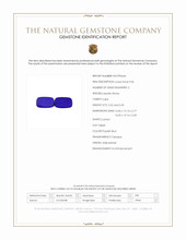 10.72 Ct.Tw.Total Carat Weight Lapis Pair from Afghanistan Scan Report