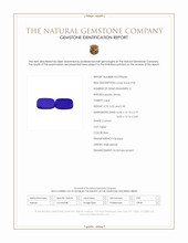 10.72 Ct.Tw.Total Carat Weight Lapis Pair from Afghanistan Scan Report