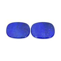 12.98 Ct.Tw.Total Carat Weight Lapis Pair from Afghanistan Video