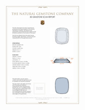 6.50 Ct.Tw.Total Carat Weight Lapis Pair from Afghanistan 3 D Scan Report