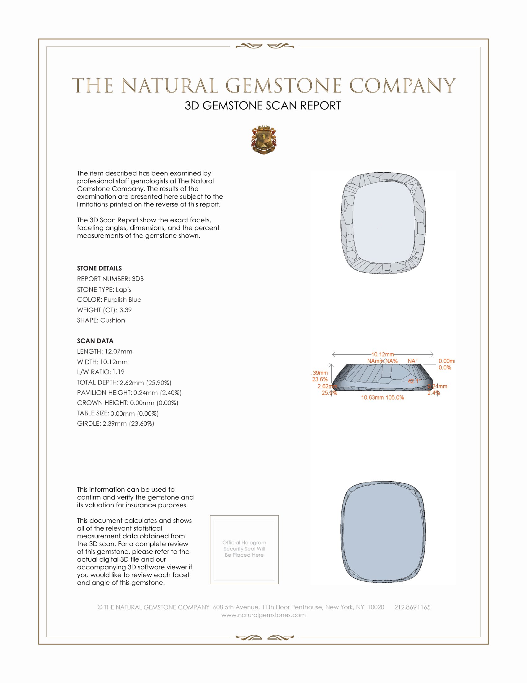 6.50 Ct.Tw. Lapis Pair from Afghanistan