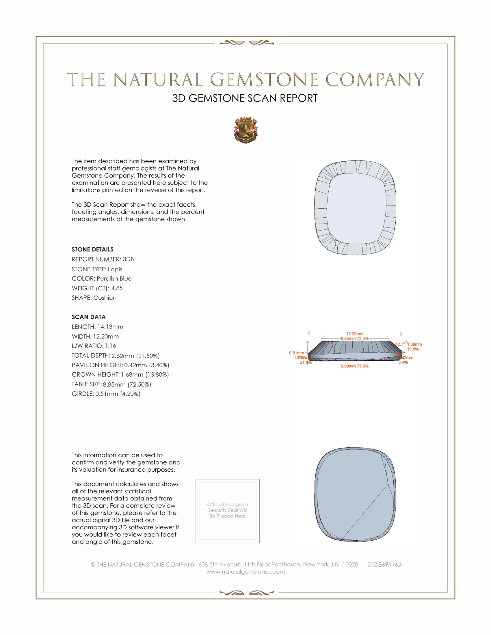 9.80 Ct.Tw. Lapis Pair from Afghanistan