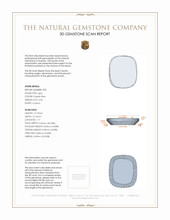 9.38 Ct.Tw.Total Carat Weight Lapis Pair from Afghanistan 3 D Scan Report