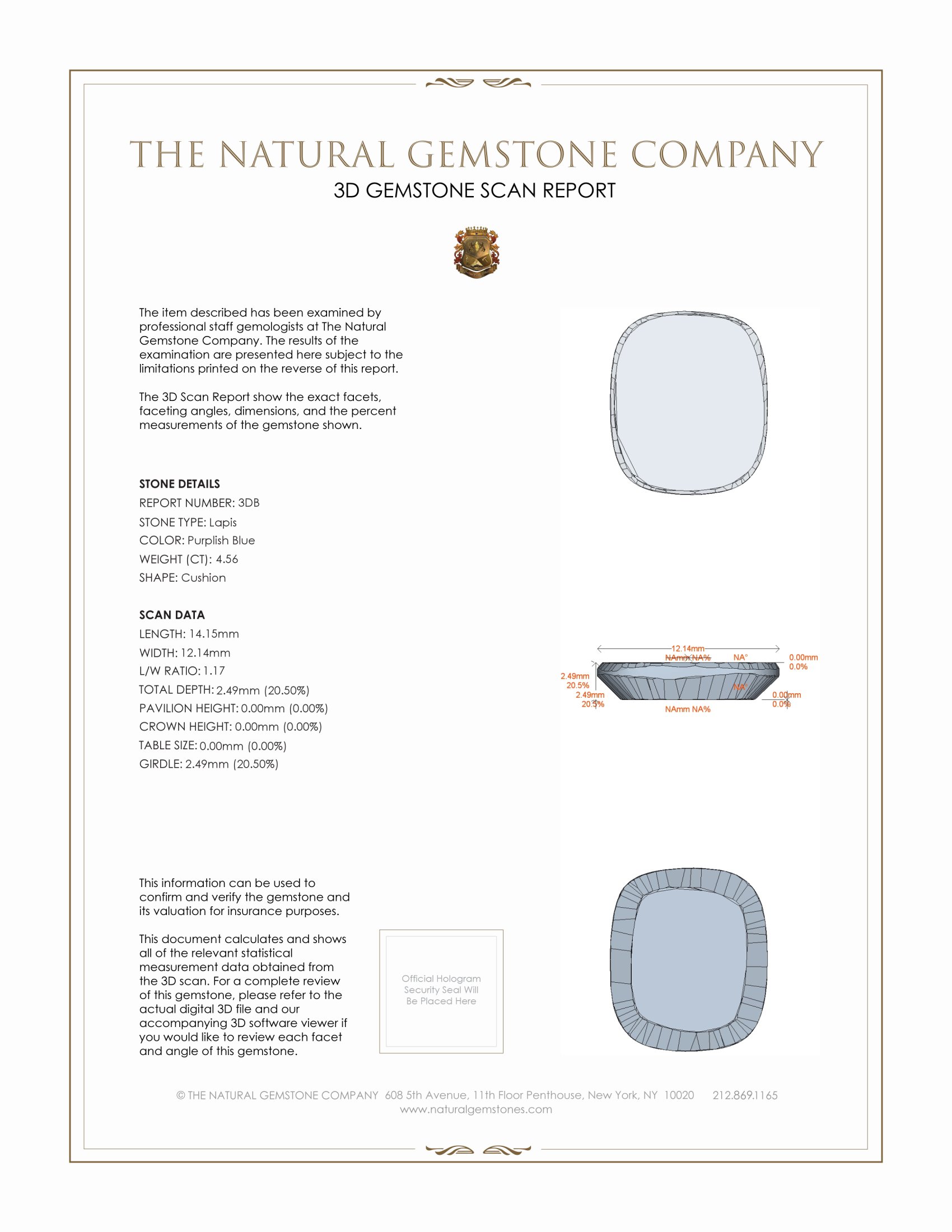 9.38 Ct.Tw. Lapis Pair from Afghanistan