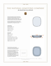 9.38 Ct.Tw.Total Carat Weight Lapis Pair from Afghanistan 3 D Scan Report