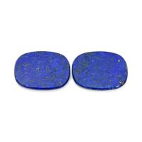 12.42 Ct.Tw.Total Carat Weight Lapis Pair from Afghanistan Video