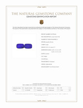 11.53 Ct.Tw.Total Carat Weight Lapis Pair from Afghanistan Scan Report