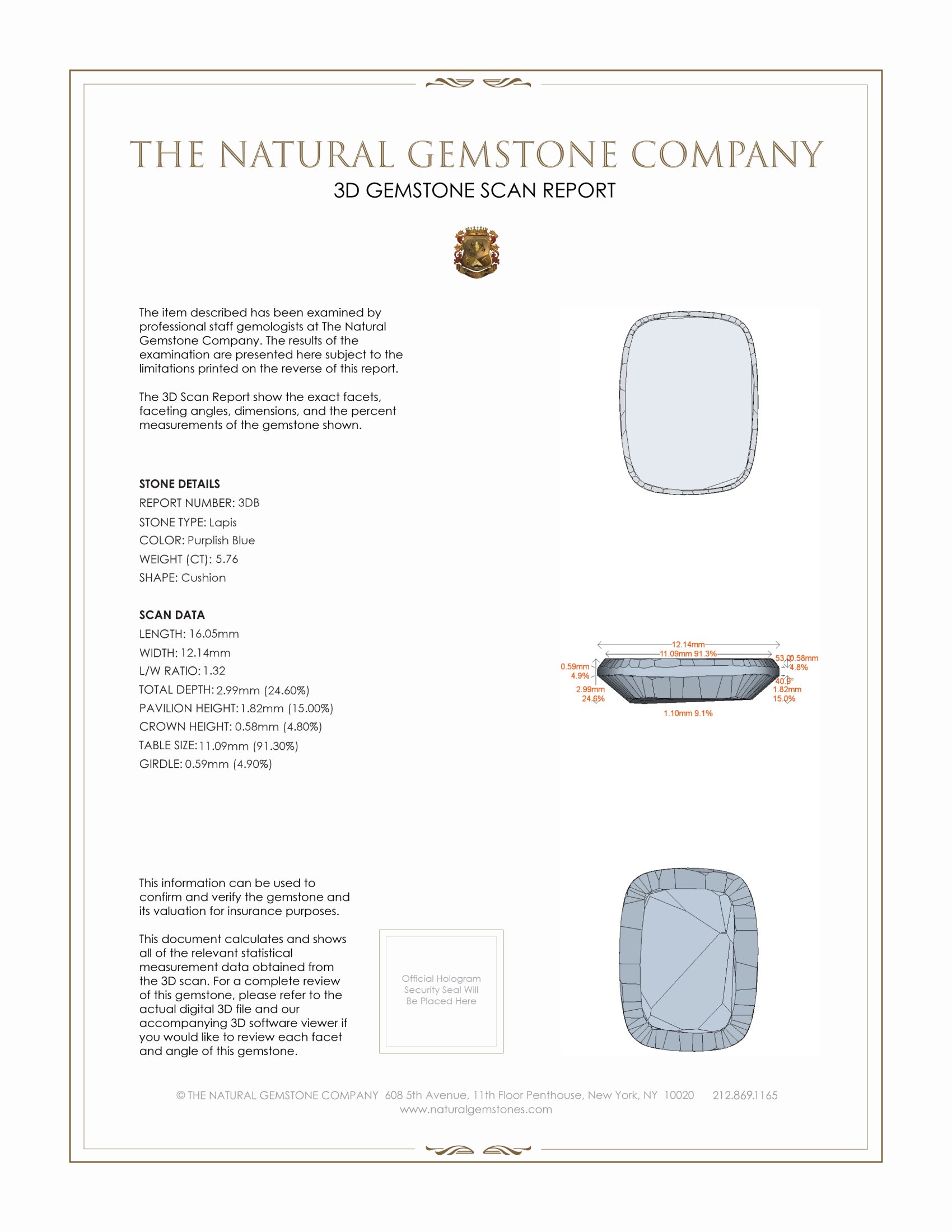 11.53 Ct.Tw. Lapis Pair from Afghanistan