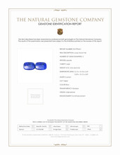 6.72 Ct.Tw.Total Carat Weight Lapis Pair from Afghanistan Scan Report