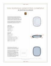 6.72&nbsp;Ct.Tw.Total Carat Weight Lapis Pair from Afghanistan 3 D Scan Report