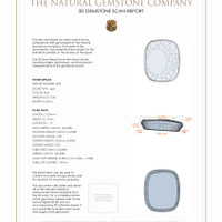 6.72 Ct.Tw.Total Carat Weight Lapis Pair from Afghanistan 3 D Scan Report