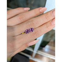 2.26&nbsp;Ct.Tw.Total Carat Weight Pinkish Purple Sapphire Pair from Ceylon (Sri Lanka) Life Style